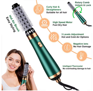 1200w Hair Dryer Hot Air Brush 3 IN 1 Hair Curler